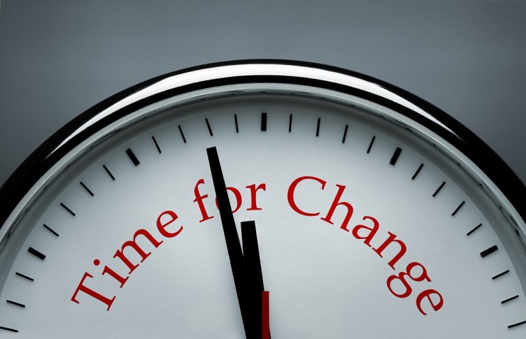 Time for Change clock